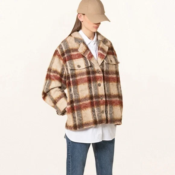 Anine Bing Flynn Jacket in Plaid